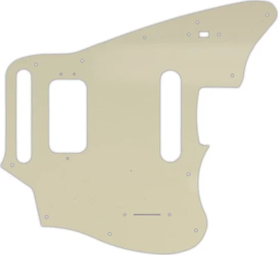 WD Custom Pickguard For Fender 2018-Present Made In Mexico Player Series Jaguar #55 Parchment 3 Ply