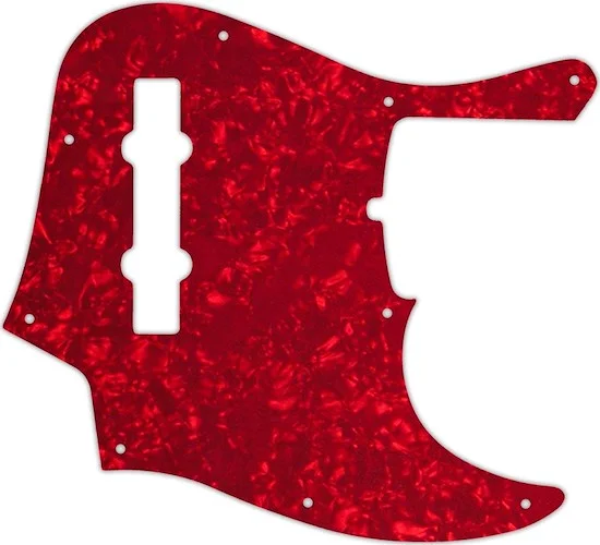 WD Custom Pickguard For Fender 2019 5 String American Ultra Jazz Bass V #28R Red Pearl/White/Black/W