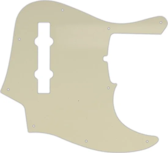 WD Custom Pickguard For Fender 2019 5 String American Ultra Jazz Bass V #55S Parchment Solid Image