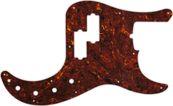 WD Custom Pickguard For Fender 2019 American Ultra Precision Bass #05 Tortoise Shell/Mint Green