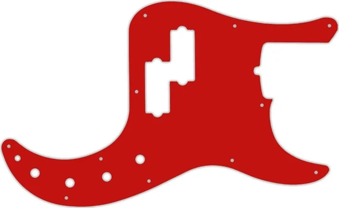 WD Custom Pickguard For Fender 2019 American Ultra Precision Bass #07 Red/White/Red