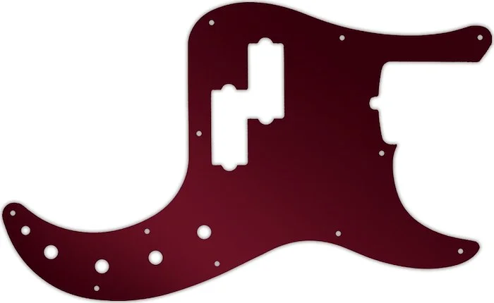 WD Custom Pickguard For Fender 2019 American Ultra Precision Bass #10R Red Mirror