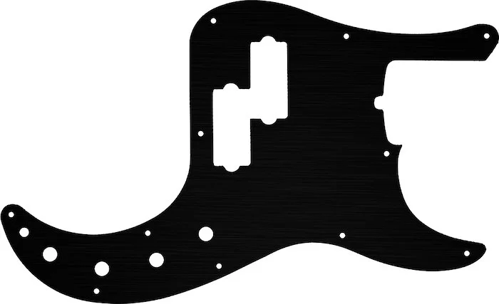 WD Custom Pickguard For Fender 2019 American Ultra Precision Bass #27T Simulated Black Anodized Thin