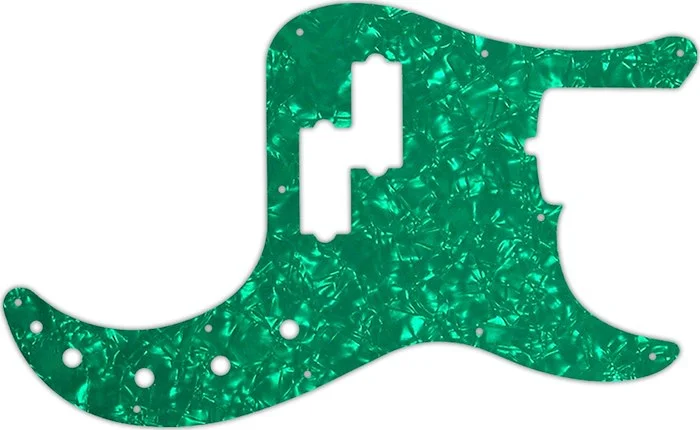 WD Custom Pickguard For Fender 2019 American Ultra Precision Bass #28GR Green Pearl/White/Black/Whit