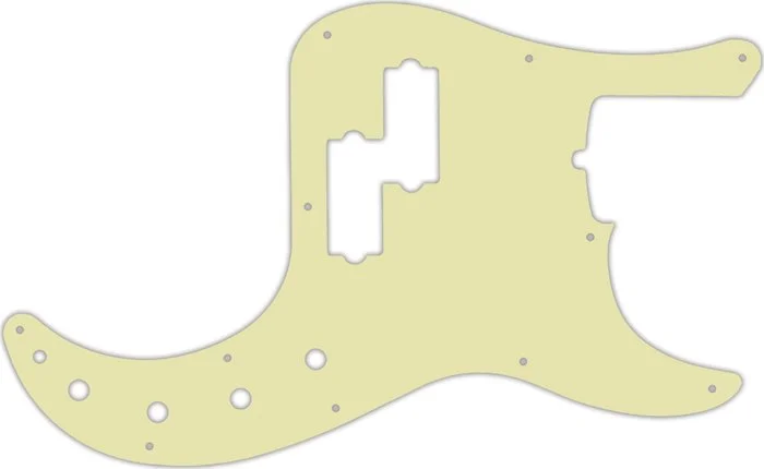 WD Custom Pickguard For Fender 2019 American Ultra Precision Bass #34S Mint Green Solid