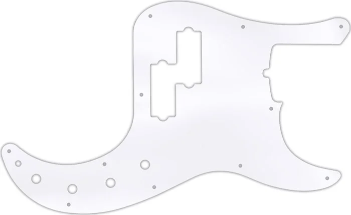 WD Custom Pickguard For Fender 2019 American Ultra Precision Bass #45T Clear Acrylic Thin