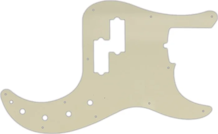 WD Custom Pickguard For Fender 2019 American Ultra Precision Bass #55S Parchment Solid