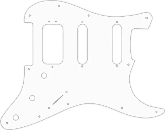 WD Custom Pickguard For Fender 2019 American Ultra Stratocaster HSS #02M White Matte