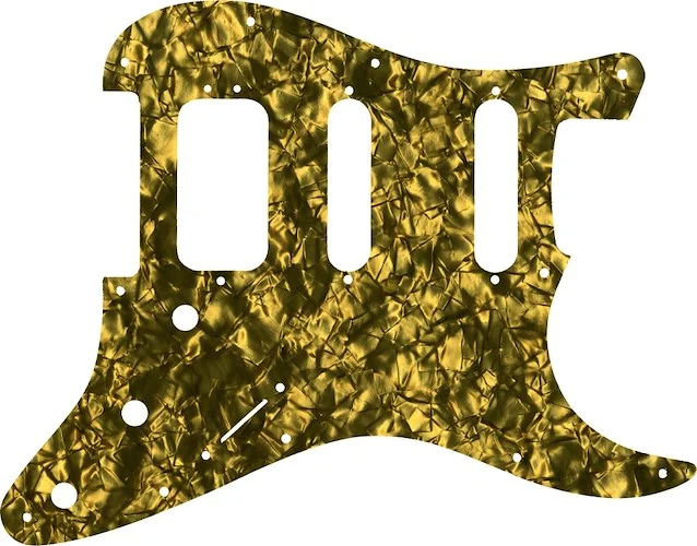 WD Custom Pickguard For Fender 2019 American Ultra Stratocaster HSS #28GD Gold Pearl/Black/White/Black
