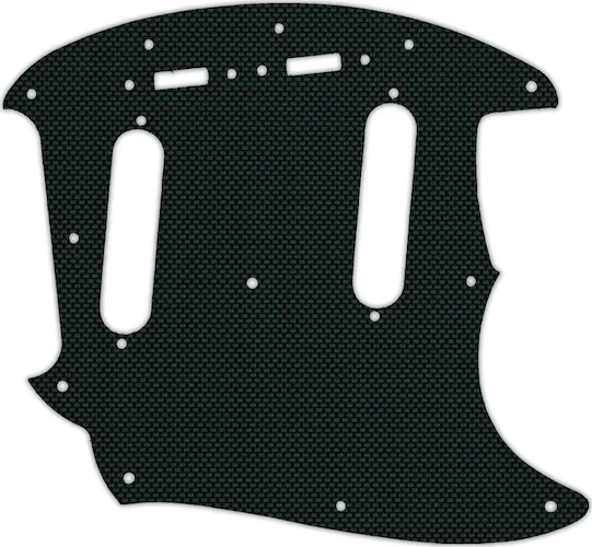 WD Custom Pickguard For Fender 2019 Made In Mexico Vintera 60's Mustang #17B Simulated Black Carbon 
