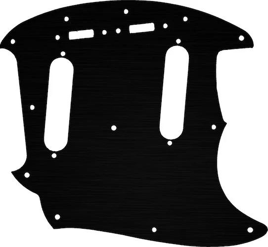 WD Custom Pickguard For Fender 2019 Made In Mexico Vintera 60's Mustang #27 Simulated Black Anodized