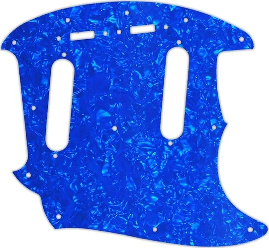 WD Custom Pickguard For Fender 2019 Made In Mexico Vintera 60's Mustang #28BU Blue Pearl/White/Black