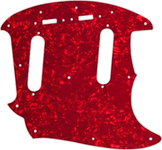 WD Custom Pickguard For Fender 2019 Made In Mexico Vintera 60's Mustang #28R Red Pearl/White/Black/W