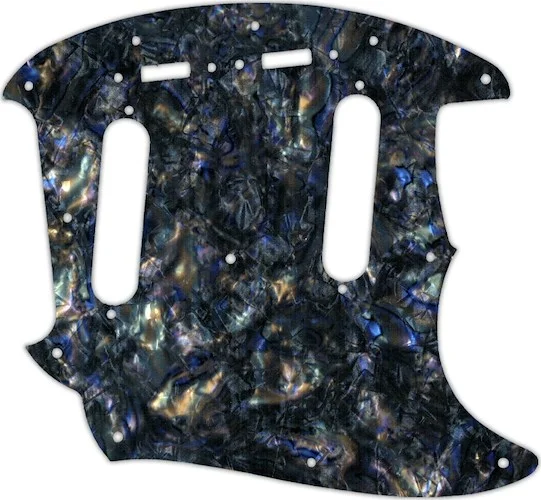 WD Custom Pickguard For Fender 2019 Made In Mexico Vintera 60's Mustang #35 Black Abalone