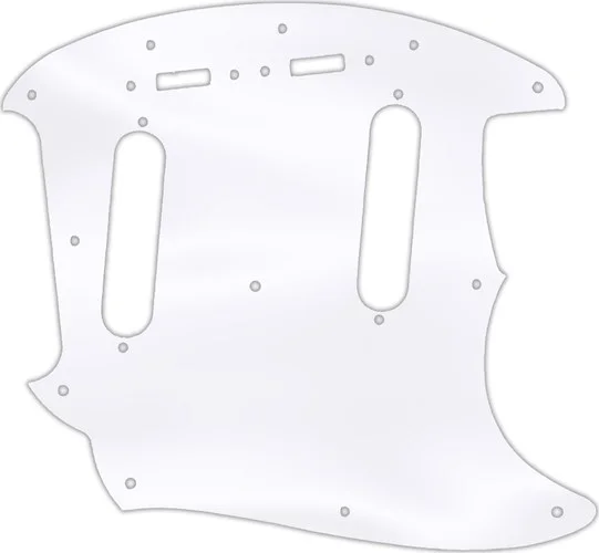 WD Custom Pickguard For Fender 2019 Made In Mexico Vintera 60's Mustang #45 Clear Acrylic