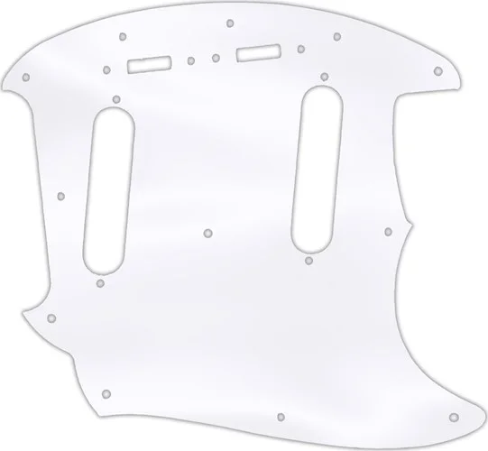 WD Custom Pickguard For Fender 2019 Made In Mexico Vintera 60's Mustang #45T Clear Acrylic Thin
