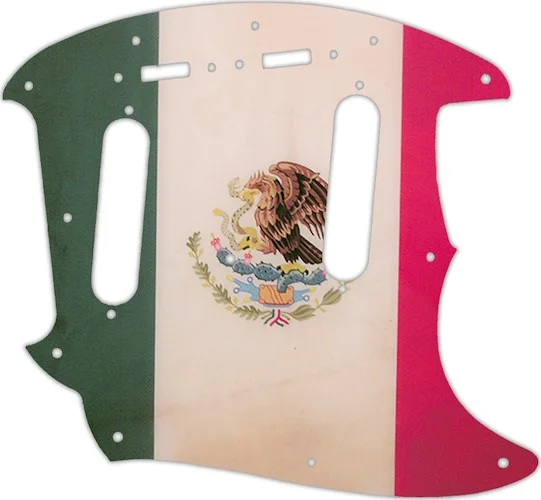 WD Custom Pickguard For Fender 2019 Made In Mexico Vintera 60's Mustang #G12 Mexican Flag Graphic