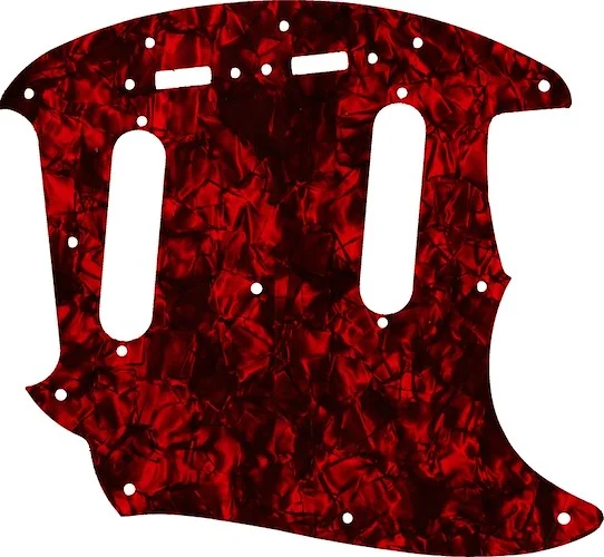 WD Custom Pickguard For Fender 2019 Made In Mexico Vintera 60's Mustang #28DRP Dark Red Pearl/Black/White/Black