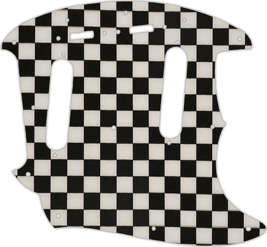 WD Custom Pickguard For Fender 2019 Made In Mexico Vintera 60's Mustang #CK01 Checkerboard Graphic