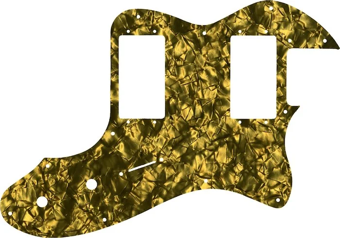 WD Custom Pickguard For Fender 2019 Made In Mexico Vintera 70's Telecaster Thinline #28GD Gold Pearl/Black/White/Black