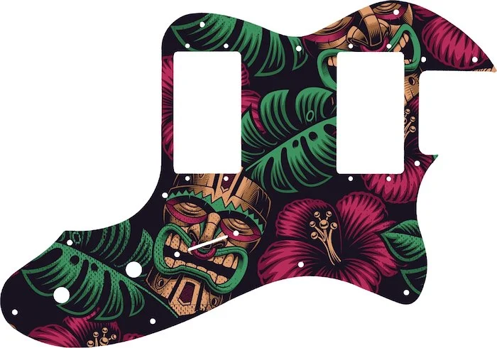 WD Custom Pickguard For Fender 2019 Made In Mexico Vintera 70's Telecaster Thinline #GAL01 Aloha Tiki Graphic