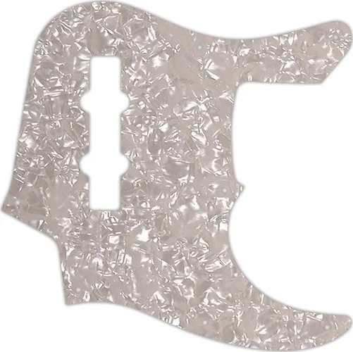 WD Custom Pickguard For Fender 22 Fret Longhorn Jazz Bass #28A Aged Pearl/White/Black/White