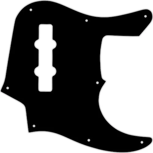 WD Custom Pickguard For Fender 22 Fret Longhorn Jazz Bass #29T Matte Black Thin