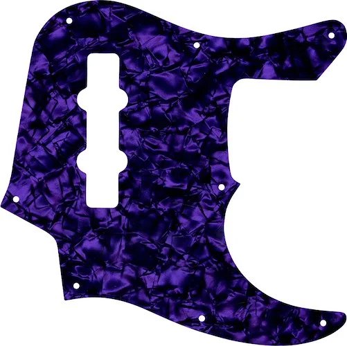 WD Custom Pickguard For Fender 22 Fret Longhorn Jazz Bass #28PR Purple Pearl