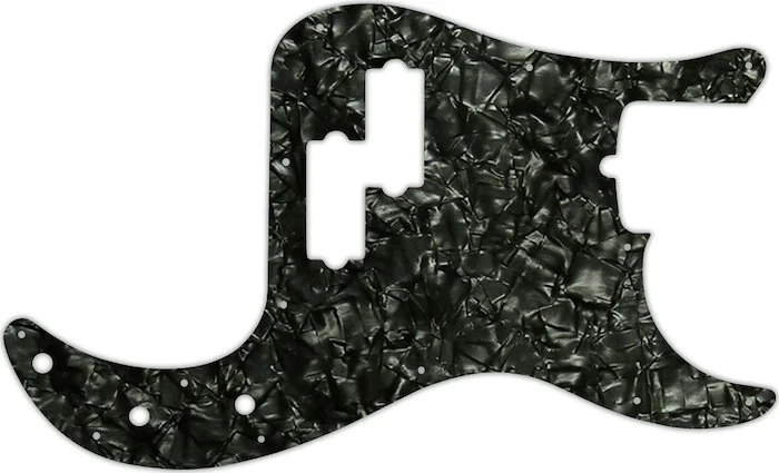 WD Custom Pickguard For Fender 4 String American Professional Precision Bass #28BK Black Pearl/White