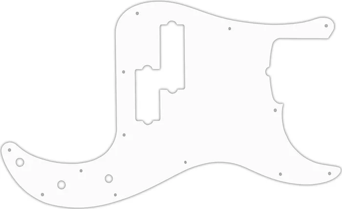 WD Custom Pickguard For Fender 5 String American Professional Precision Bass #04 White/Black/White