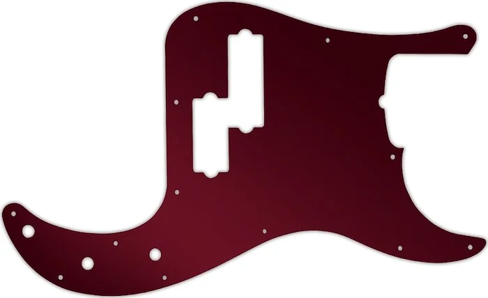 WD Custom Pickguard For Fender 5 String American Professional Precision Bass #10R Red Mirror