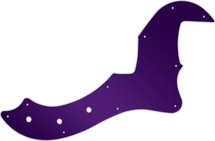 WD Custom Pickguard For Fender 5 String American Standard Dimension Bass V #10PR Purple Mirror
