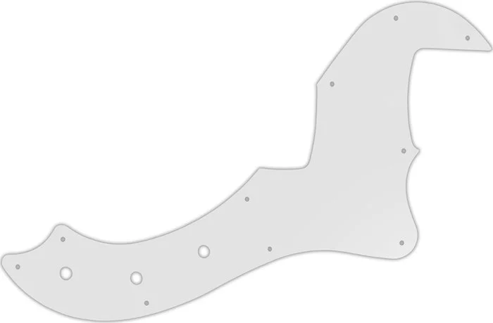 WD Custom Pickguard For Fender 5 String American Standard Dimension Bass V #22 Translucent Milk Whit