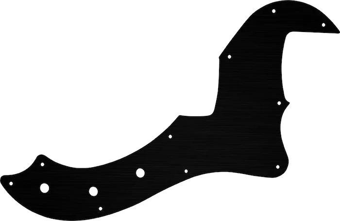 WD Custom Pickguard For Fender 5 String American Standard Dimension Bass V #27T Simulated Black Anod