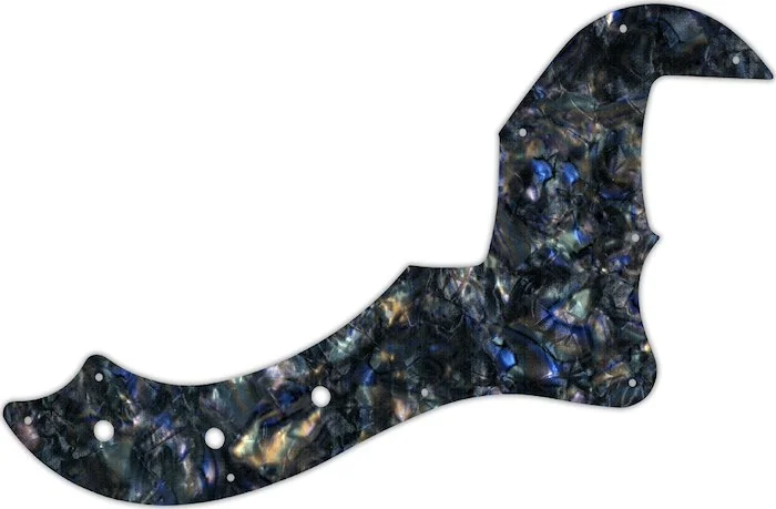 WD Custom Pickguard For Fender 5 String American Standard Dimension Bass V #35 Black Abalone