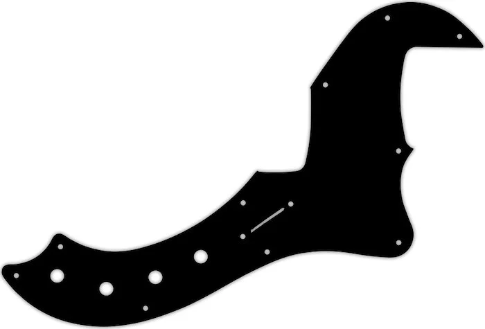 WD Custom Pickguard For Fender 5 String American Deluxe Or American Elite Dimension Bass V #01 Black