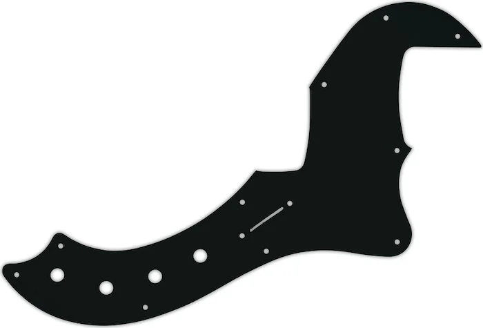 WD Custom Pickguard For Fender 5 String American Deluxe Or American Elite Dimension Bass V #01A Blac