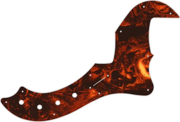 WD Custom Pickguard For Fender 5 String American Deluxe Or American Elite Dimension Bass V #05F Faux