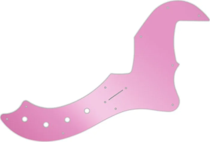 WD Custom Pickguard For Fender 5 String American Deluxe Or American Elite Dimension Bass V #10P Pink