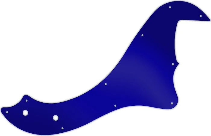 WD Custom Pickguard For Fender 5 String Standard Dimension Bass V #10DBU Dark Blue Mirror