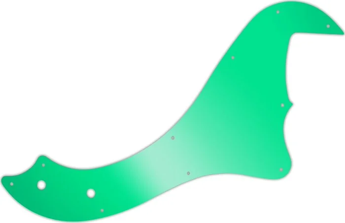WD Custom Pickguard For Fender 5 String Standard Dimension Bass V #10GR Green Mirror
