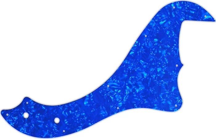 WD Custom Pickguard For Fender 5 String Standard Dimension Bass V #28BU Blue Pearl/White/Black/White