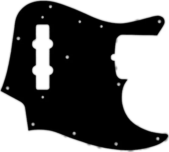 WD Custom Pickguard For Fender 50th Anniversary Jazz Bass #01T Black Thin