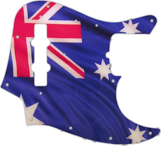 WD Custom Pickguard For Fender 50th Anniversary Jazz Bass #G13 Aussie Flag Graphic