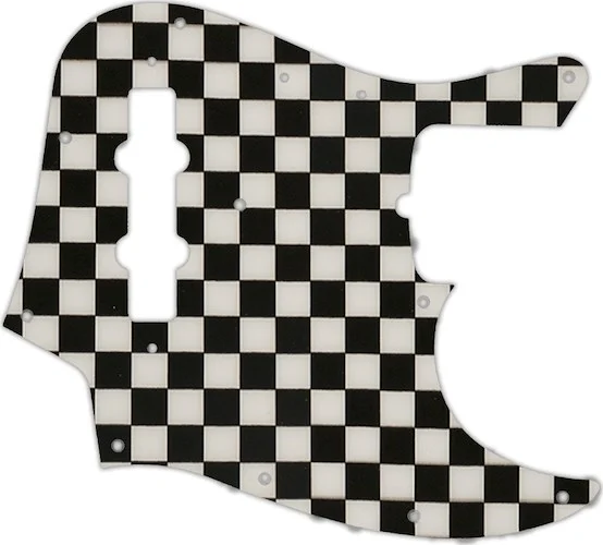 WD Custom Pickguard For Fender 50th Anniversary Jazz Bass #CK01 Checkerboard Graphic
