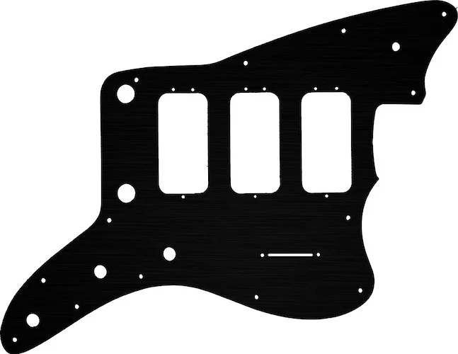 WD Custom Pickguard For Fender 60th Anniversary Triple Jazzmaster #27 Simulated Black Anodized