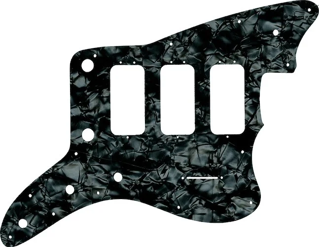 WD Custom Pickguard For Fender 60th Anniversary Triple Jazzmaster #28JBK Jet Black Pearl