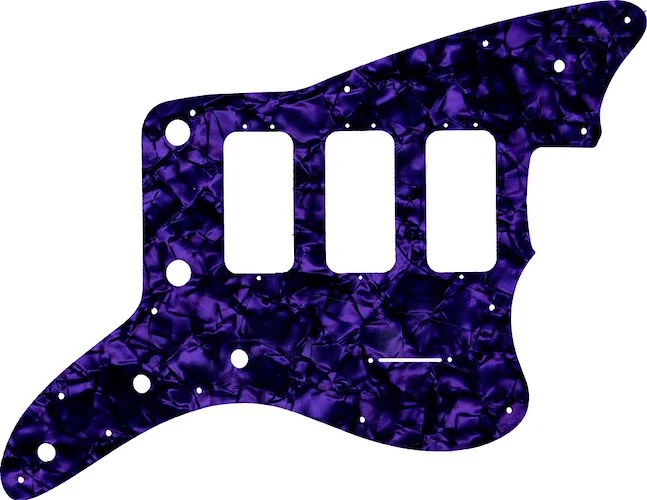 WD Custom Pickguard For Fender 60th Anniversary Triple Jazzmaster #28PR Purple Pearl