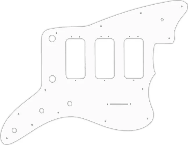 WD Custom Pickguard For Fender 60th Anniversary Triple Jazzmaster #04R White/Red/White