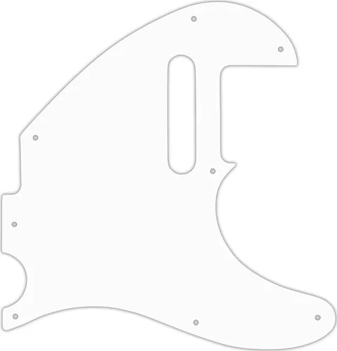 WD Custom Pickguard For Fender Acoustasonic Telecaster #02M White Matte